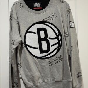 Gray Sweater Brooklyn nets nba